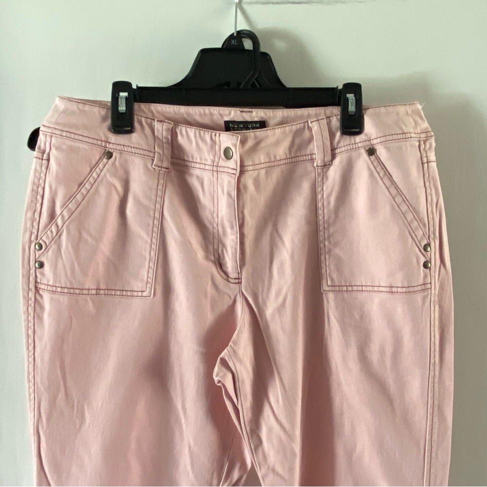New York & Company Light Pink Straight Leg Pants